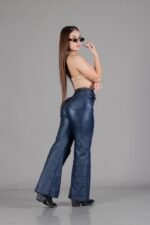 ART.7094 WIDE LEG CON PLIEGUE AZUL - Imagen 3