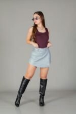Curva ART.7110 SHORT POLLERA GRIS MEDIO - Imagen 4