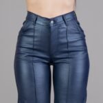 ART.7094 WIDE LEG CON PLIEGUE AZUL - Imagen 4