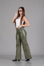 ART.7096 WIDE LEG CON PLIEGUE VERDE - Imagen 6