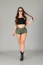 Curva ART.7105 SHORT CON CADENAS VERDE