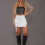 ART.7085 SHORT POLLERA STRASS