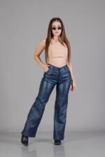 ART.7094 WIDE LEG CON PLIEGUE AZUL - Imagen 2
